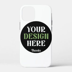 Aangepaste, unieke, slanke & minimalistische Hersh iPhone 12 Mini Hoesje