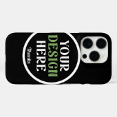 Aangepaste, unieke, slanke & minimalistische Hersh Case-Mate iPhone Case (Achterkant (horizontaal))