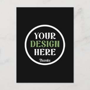 Aangepaste, unieke, slanke & minimalistische Hersh Feestdagenkaart