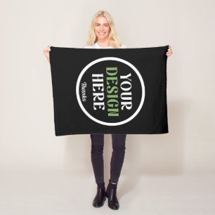 Aangepaste, unieke, slanke & minimalistische Hersh Fleece Deken