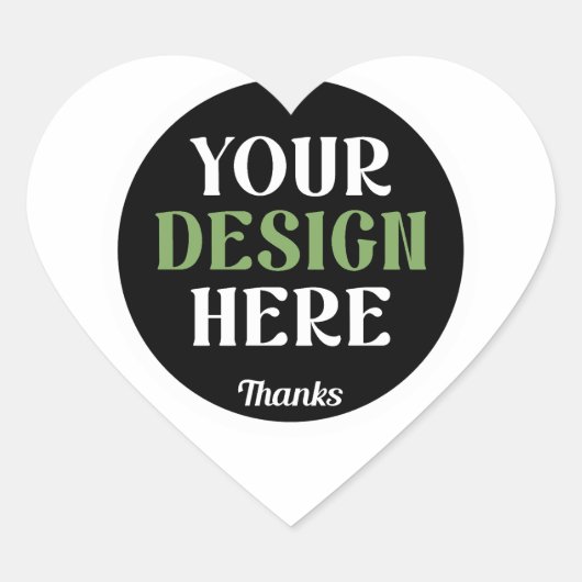 Aangepaste, unieke, slanke & minimalistische Hersh Hart Sticker (Voorkant)