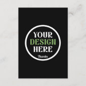 Aangepaste, unieke, slanke & minimalistische Hersh Informatiekaartje (Voorkant)