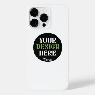 Aangepaste, unieke, slanke & minimalistische Hersh iPhone 14 Pro Max Hoesje