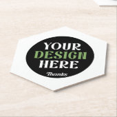 Aangepaste, unieke, slanke & minimalistische Hersh Kartonnen Onderzetters (Schuin)