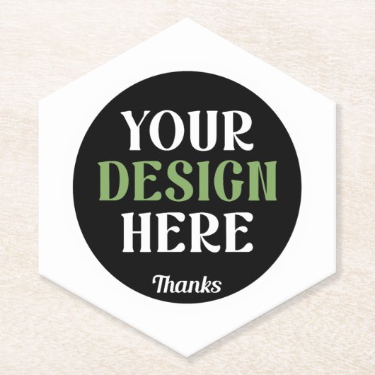 Aangepaste, unieke, slanke & minimalistische Hersh Kartonnen Onderzetters (Voorkant)