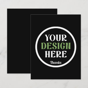 Aangepaste, unieke, slanke & minimalistische Hersh Notitiekaartje