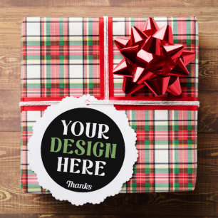 Aangepaste, unieke, slanke & minimalistische Hersh Ornament Kaart