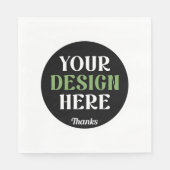 Aangepaste, unieke, slanke & minimalistische Hersh Servet (Voorkant)