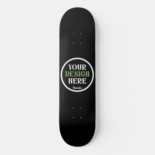 Aangepaste, unieke, slanke & minimalistische Hersh Skateboard (Voorkant)