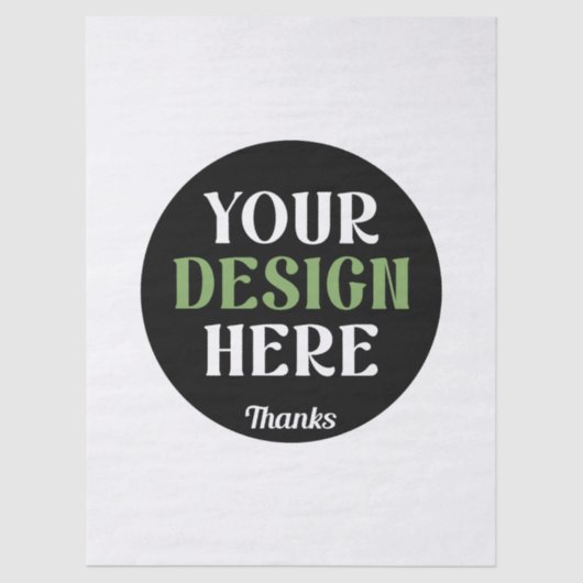 Aangepaste, unieke, slanke & minimalistische Hersh Tissuepapier (Voorkant)