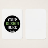 Aangepaste, unieke, slanke & minimalistische Hersh Visitekaartje (Voorkant /achterkant)