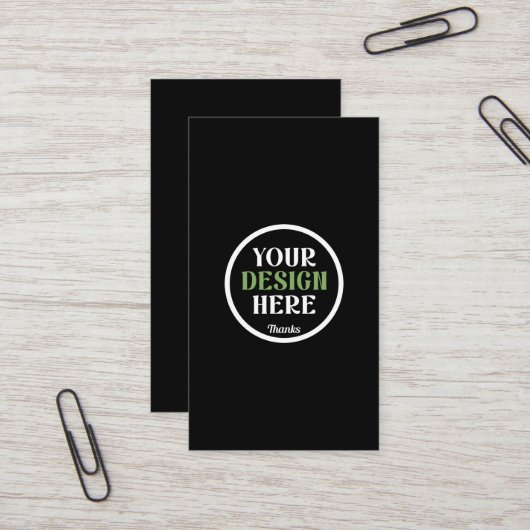 Aangepaste, unieke, slanke & minimalistische Hersh Visitekaartje (Voorkant / Achterkant in situ)