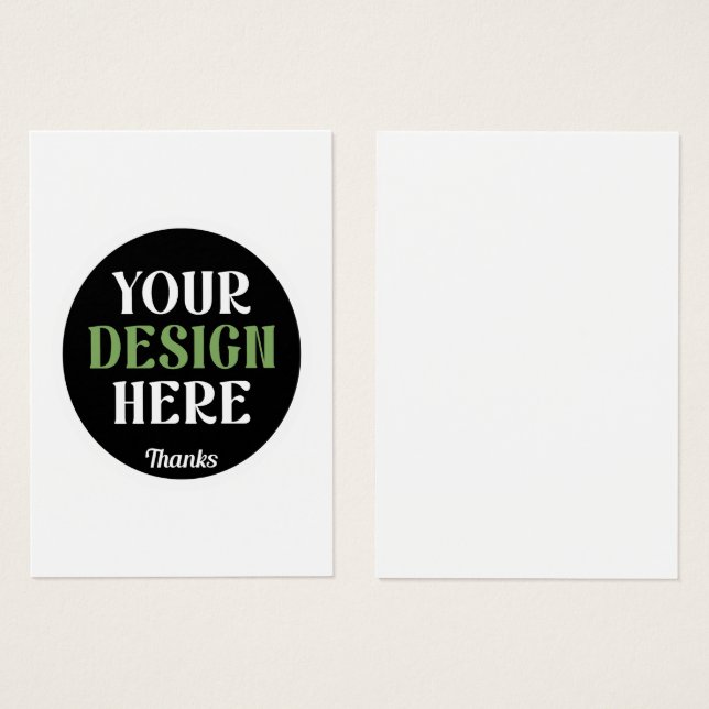 Aangepaste, unieke, slanke & minimalistische Hersh Visitekaartje (Voorkant /achterkant)