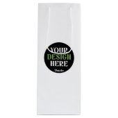 Aangepaste, unieke, slanke & minimalistische Hersh Wijn Cadeautas (Voorkant)