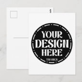 aangepaste, unieke, strakke & minimalistische hers briefkaart (Voorkant / Achterkant)