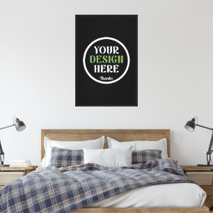 aangepaste, unieke, strakke & minimalistische hers canvas afdruk