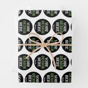 aangepaste, unieke, strakke & minimalistische hers inpakpapier vel