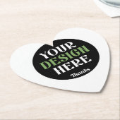 aangepaste, unieke, strakke & minimalistische hers kartonnen onderzetters (Gekanteld)