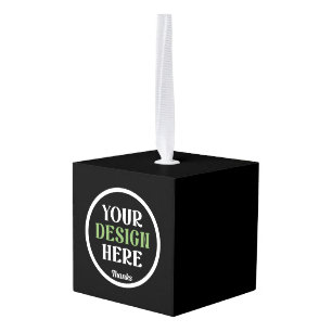 aangepaste, unieke, strakke & minimalistische hers kubus ornament