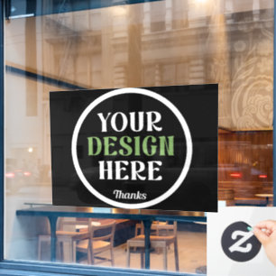 aangepaste, unieke, strakke & minimalistische hers raamsticker