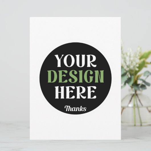 aangepaste, unieke, strakke & minimalistische hers save the date (Staand voorkant)