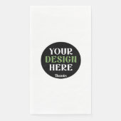 aangepaste, unieke, strakke & minimalistische hers servet (Voorkant)