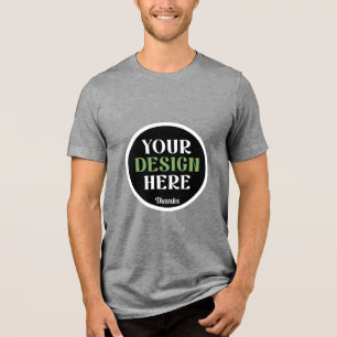 aangepaste, unieke, strakke & minimalistische hers Tri-Blend shirt