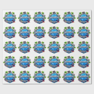 Aangepaste Universal Florida Familie Vakantie 2026 Cadeaupapier