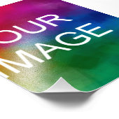 Aangepaste upload foto Afbeelding Logo Sjabloon Hi Afdruk (Hoek)