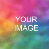 Aangepaste upload foto Afbeelding of Logo Sjabloon Sticker (Voorkant)