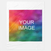 Aangepaste upload uw Afbeelding foto Afbeelding of Fleece Deken (Voorkant)