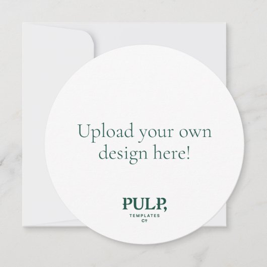 Aangepaste upload uw eigen ronde menu kaart (Voorkant)