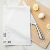 Aangepaste upload uw zakelijke Logo Text Sjabloon Theedoek (Quarter Fold)