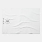 Aangepaste upload uw zakelijke Logo Text Sjabloon Theedoek (Horizontaal)