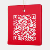Aangepaste URL voor QR-code Keramisch Ornament (Links)