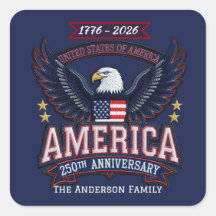 Aangepaste USA 250e verjaardag Patriottische stick