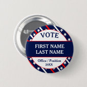 Aangepaste USA-stemcampagne Ronde Button 5,7 Cm (Voorkant /achterkant)