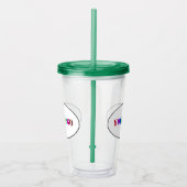 Aangepaste uw bedrijf Logo Acryl Tumbler Acryl Drinkbeker (Rechts)