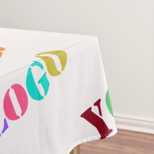 Aangepaste uw bedrijf Logo Business tafelkleed (Voorbeeld)