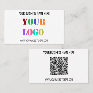 Aangepaste uw bedrijf Logo en QR Code Visitekaartj Visitekaartje