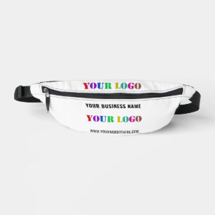 Aangepaste uw bedrijf Logo en tekst Fanny Pack Heuptasje