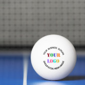 Aangepaste uw bedrijf Logo en tekst Ping Pong Ball (Net)