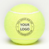 Aangepaste uw bedrijf Logo en tekst tennisballen (Achterkant)