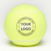 Aangepaste uw bedrijf Logo en tekst tennisballen (Voorkant)