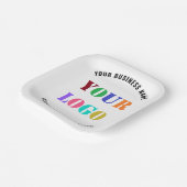 Aangepaste uw bedrijf Logo en tekstpapier Borden Papieren Bordje (Gebogen)