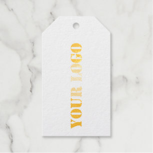 Aangepaste Uw Bedrijf Logo Folie Gift Labels