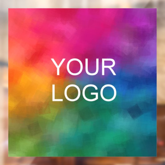 Aangepaste uw bedrijf Logo hier Modern Raamsticker (Vel 2)
