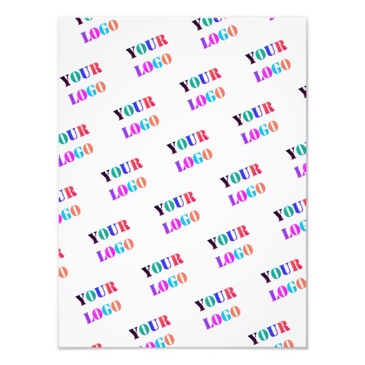 Aangepaste uw bedrijf Logo promotiebedrijf Foto Afdruk (Voorkant)