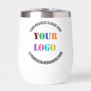 Aangepaste uw bedrijf Logo Tekstinfo Social Media