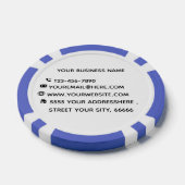 Aangepaste uw bedrijfsnaam Tekst Info Poker Chips (Enkel)